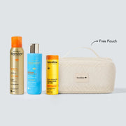 After Sun Milk + Face Mineral Sunscreen SPF30 + Dry Feel Oil + FREE Pouch