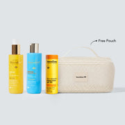 After Sun Milk + Face Mineral Sunscreen SPF30 + Suntan Oil + FREE Pouch
