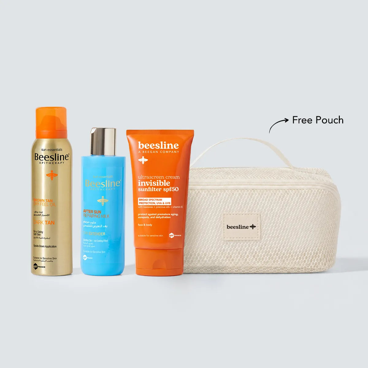 After Sun Milk + Ultrascreen Invisible SPF50 + Dry Feel Oil + FREE Pouch
