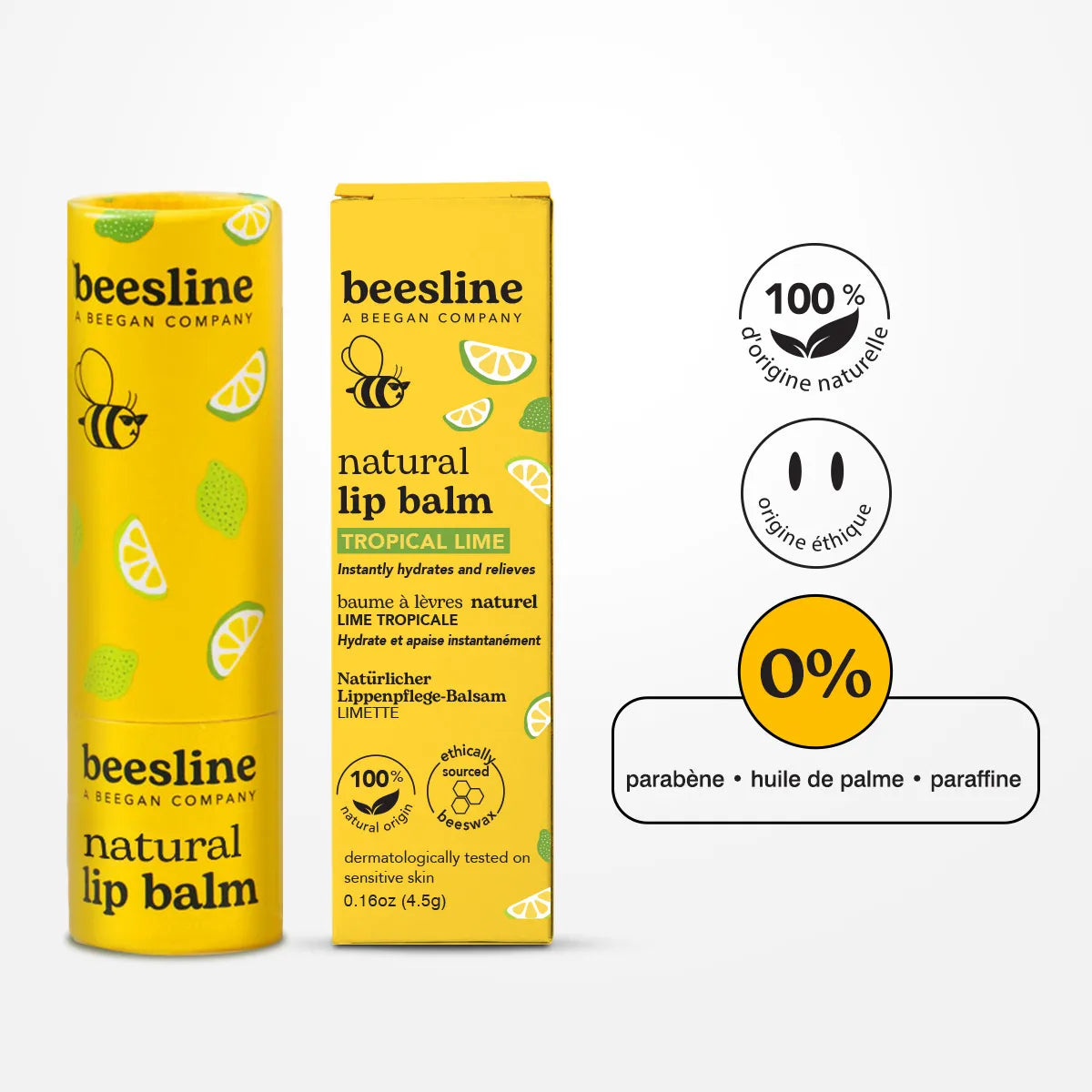 Natural Tropical Lime Lip Balm