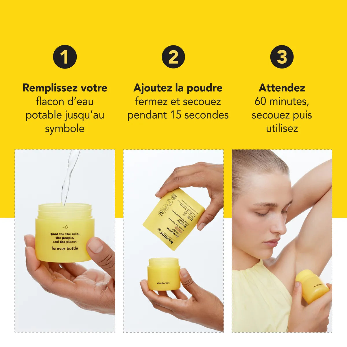 Refillable Powder Deodorant Anti-Odor 48h – Coconut – Refill