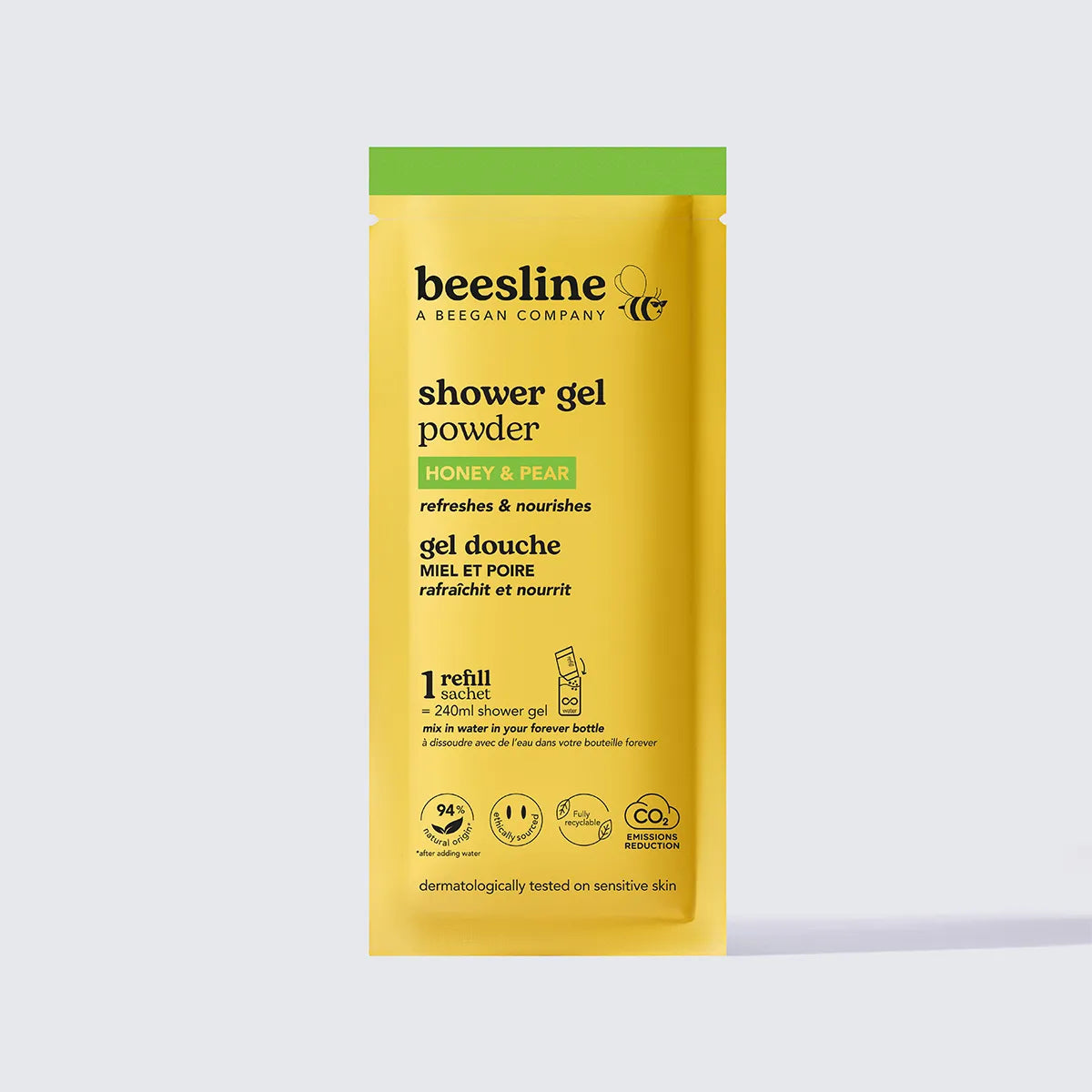 Powder Shower Gel – Honey & Pear – Refill