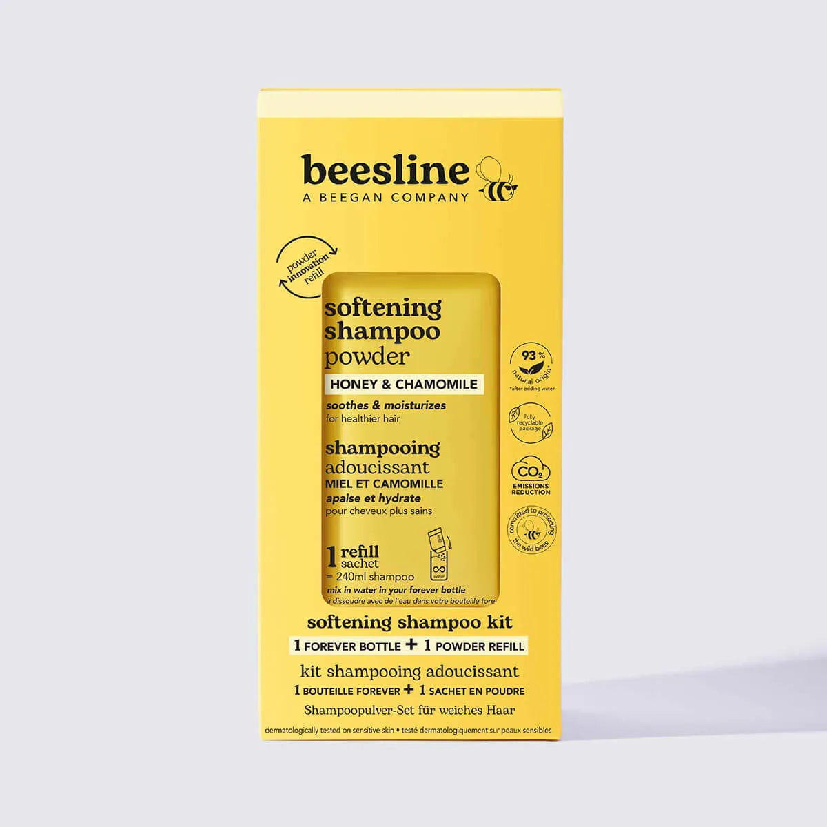 Softening Powder Shampoo – Honey & Chamomile – Starter Kit
