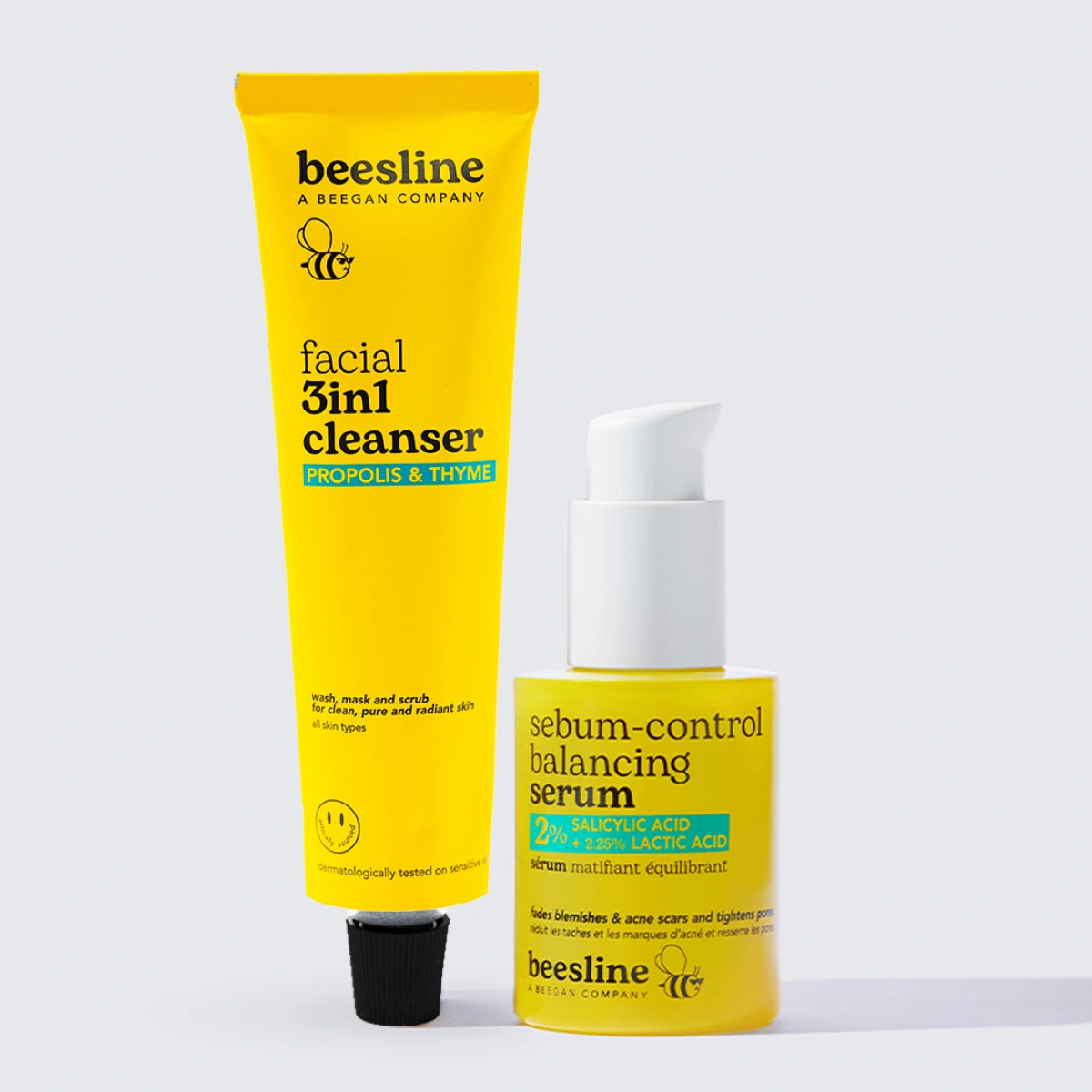Clear Skin Duo – 3-in-1 Cleanser & Balancing Mattifying Serum