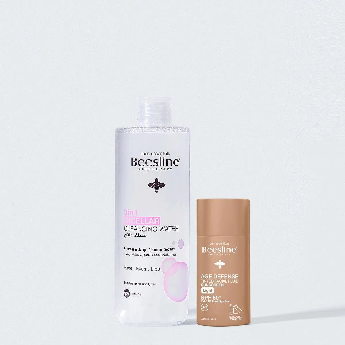 Micellar Water + Age Defense Fluid SPF50+ - Tinted Sunscreen 20%