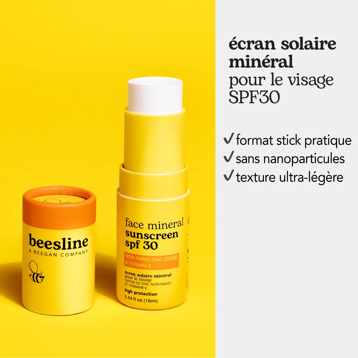 Mineral Sunscreen SPF 30 for Face – Non-Nano Zinc Oxide & Vitamin E
