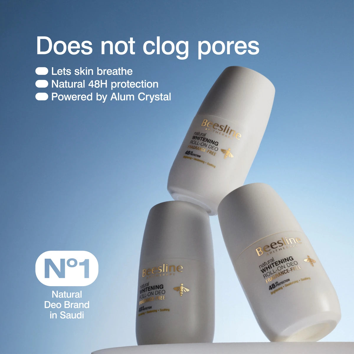 Whitening Roll-On - 48hr - Fragrance Free
